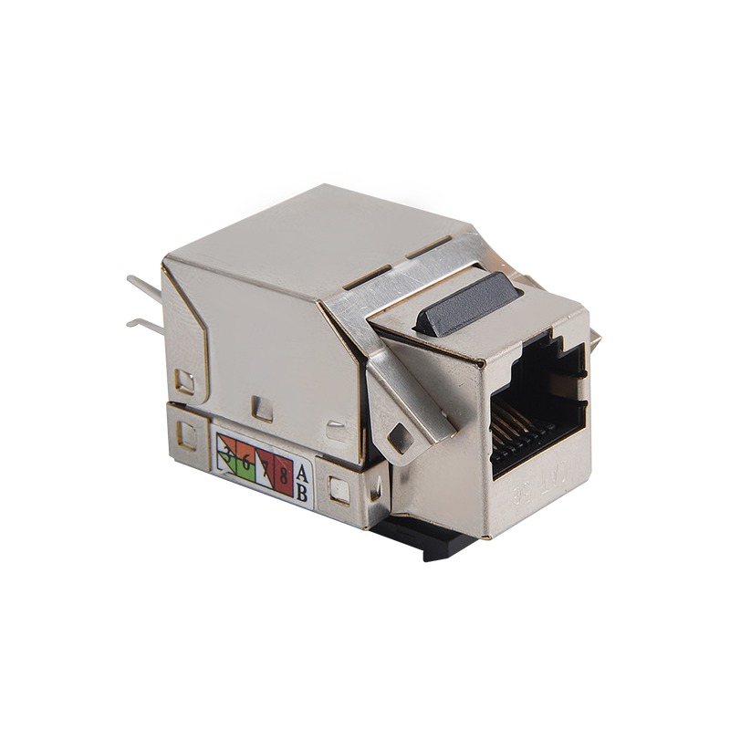 SMT-1013H8C6-FTP blindado 90 graus Cat6 Keystone Jack 110 IDC
