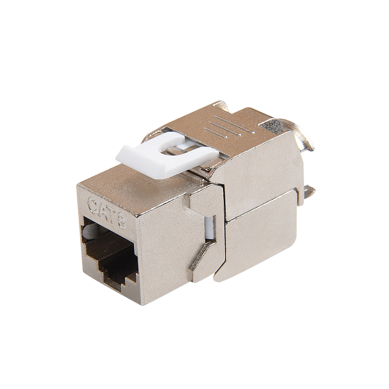 SMT-1061T8C8-FTP 180 graus Cat8 Toolless Keystone Jack