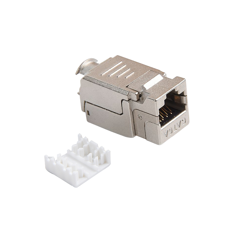 SMT-1048T8C6A-FTP 90 graus Cat6a Toolless Keystone Jack